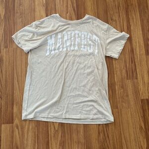 Tan graphic tee